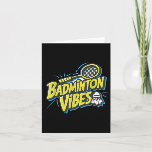 Cartão Peteca Badminton Vibes
