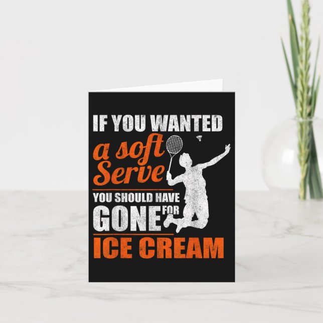 Cartão Peteca de Badminton de Serviço Macio Badminton  (Frente)