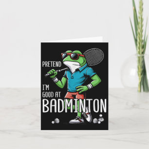 Cartão Peteca de Badminton Sapo Poona 
