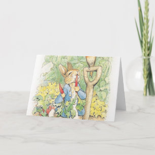 Cartão Peter Rabbit In The Garden - Beatrix Potter