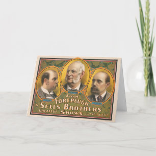 Cartão Peter Sells, Adam Forepaugh E Lewis Vende