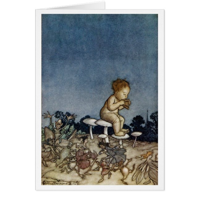 Cartão Peter Tocou Sua Flauta (Frente)