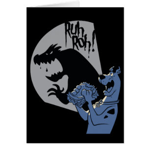 Cartão Petisco da meia-noite "Ruh Roh de Scooby-Doo! "
