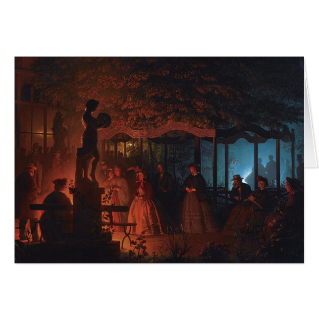 Cartão Petrus van Schendel Feux de Bengale Bruxelas (Frente Horizontal)