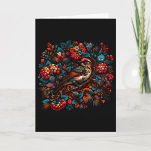 Cartão Petrykivka Vogel Pracht Ucrânia Pintura 1