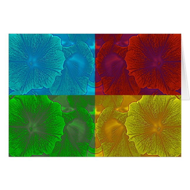 Cartão Petunia Pop (Frente Horizontal)