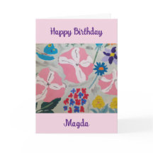 Petunias & Summer Flowday Card