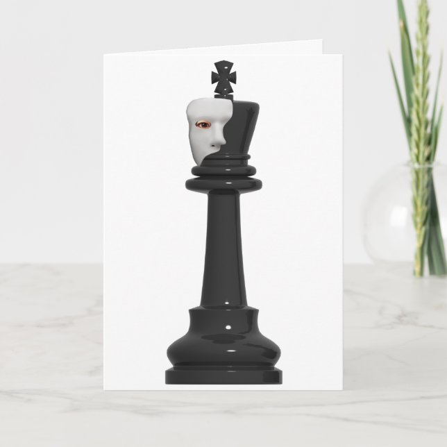 Cartão Phantom Chess King Birthday Card (Frente)