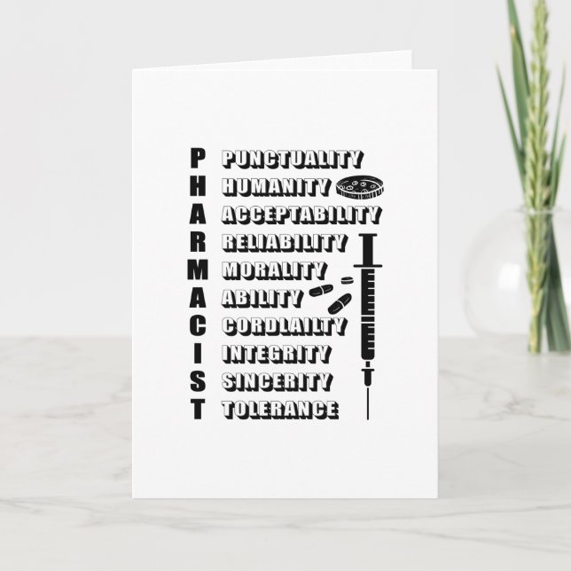 Cartão Pharmacy Technician Pharmacists Pharmacist Quote (Frente)