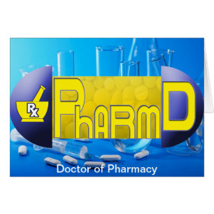 Cartão PharmD - doutor do COMPRIMIDO da farmácia