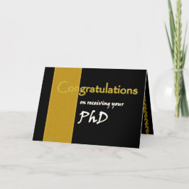 Cartão PhD Congratulations Custom Name