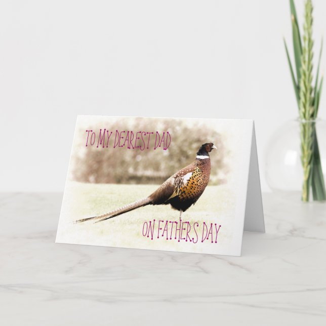 CARTÃO PHEASANT FATHERS DAY GREETING CARD (Frente)