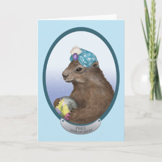 Cartão Phil The Psychic Groundhog Card