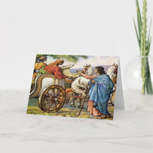 Cartão philip and the man in a chariot Greeting card