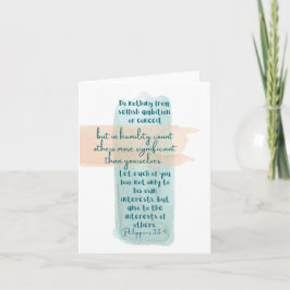 Cartão Philippians 2:3-4