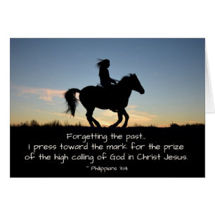 Cartão Philippians 3:13-14 Esquecendo o passado, Card