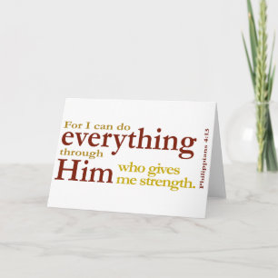 Cartão Philippians 4:13