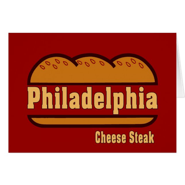 Cartão Philly Cheese Steak (Frente Horizontal)