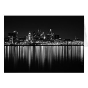 Cartão Philly night b/w