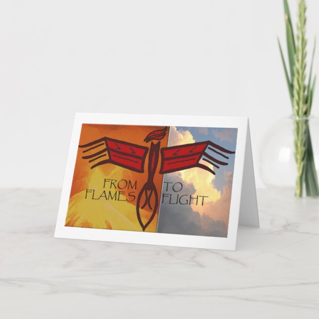Cartão Phoenix Rising (Frente)