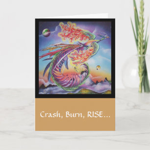 Cartão "Phoenix Rising" inspirational get well card