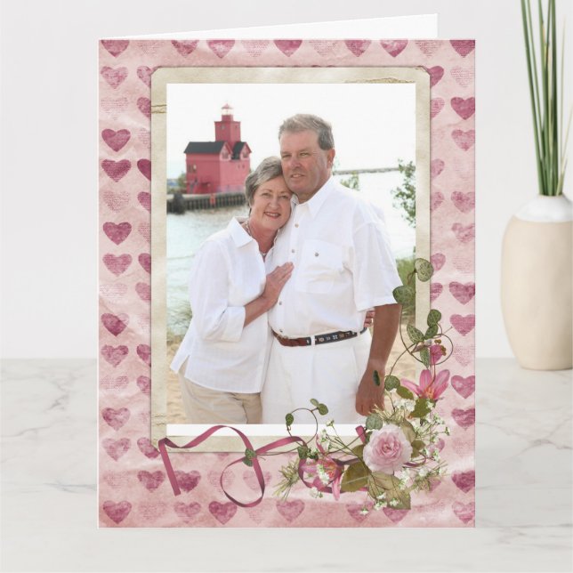 Cartão Photo Anniversary (Frente)