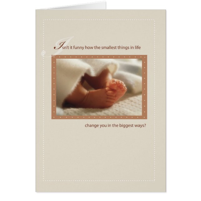 Cartão Photo Baby Feet (Frente)