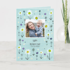 Cartão Photo | Daisy Pattern | Mother´s day Card