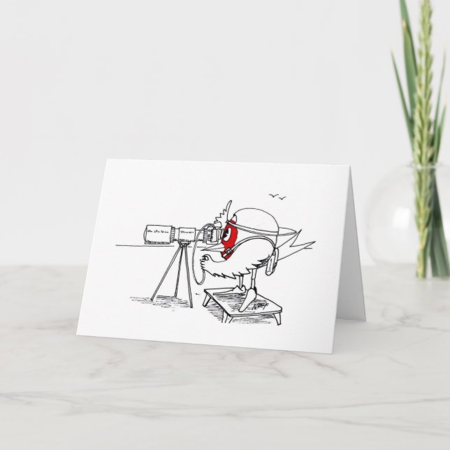 Cartão Photographer Robin (Frente)