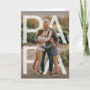 Cartão PhotoPop Papai Foto Personalizada