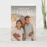 PhotoPop Personalizado Nós Amamos Você Muito Vovó