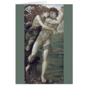 Cartão "Phyllis e Demophoon", por Edward Burne-Jones