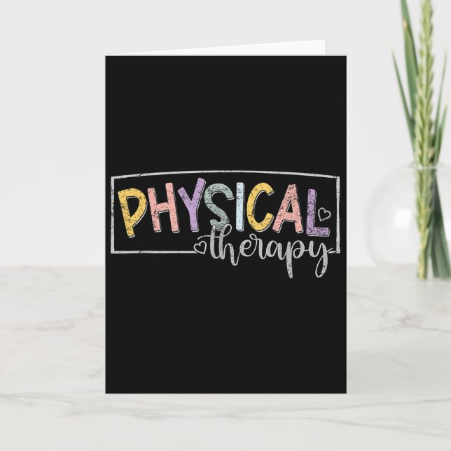 Cartão Physical Therapy Funny Physical Therast Pt Therast (Frente)