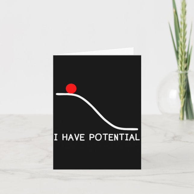 Cartão Physics I Have Tential Energy Funny  (Frente)