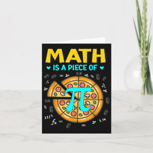 Cartão Pi Day 3.14 Math É Um Piece De Pizza Bitmoney Star