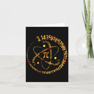 Cartão Pi Day Atom Pi 3.14 Science Math Lover