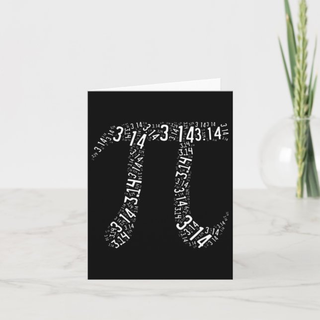 Cartão Pi Day - Nerd - Love Math Pi Symbol - Kids (Frente)