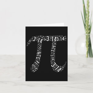 Cartão Pi Day - Nerd - Love Math Pi Symbol - Kids