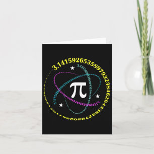 Cartão Pi Dia 3.14 Pi Dia Engraçado Matemática Pão Feliz 