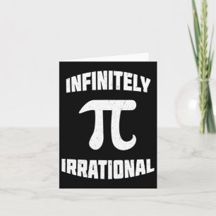 Cartão Pi Infinitamente Irracional Pi Dia 314 Nerd Matemá