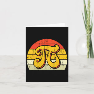 Cartão Pi Math Science Stem Gift 3,14 Pi Day Vintage Retr