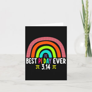 Cartão Pi Rainbow Math Science Stem Gift 3.14 Best Day Ev