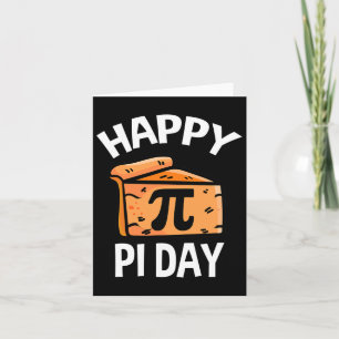 Cartão Pi Shirt Feliz Pi Day Pie Bonito