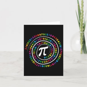 Cartão Pi - Símbolo de Matemática Professor Pi Dia