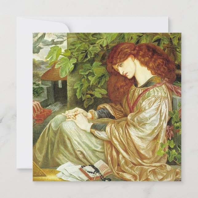 Cartão Pia De' Tolomei (Linda Mulher Italiana) (Frente)