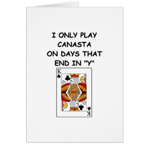 Cartão piada 10 do canasta