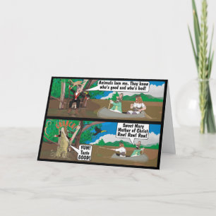 CARTÃO PIADA ALLIGATOR.