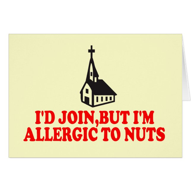 Cartão Piada ateu (Frente Horizontal)