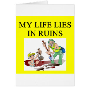 Cartão Piada da arqueologia