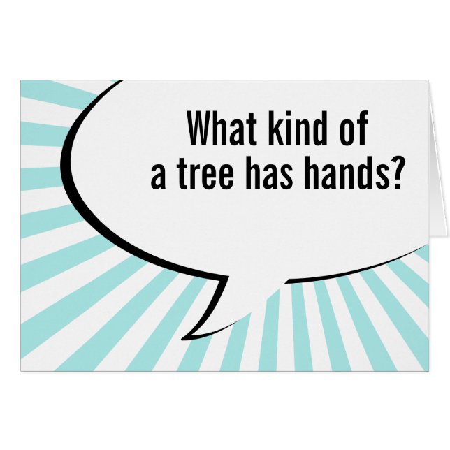 Cartão piada da flora palmeira (Frente horizontal)